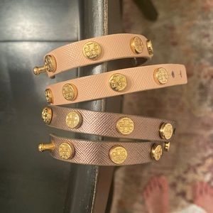 Leather Tory Burch wrap Bracelets